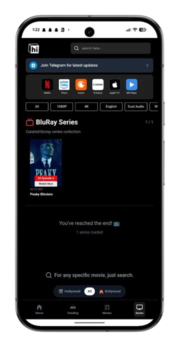 High Quality Video Support